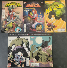 THE TOTALLY AWESOME HULK SET OF 5 ISSUES MARVEL COMICS AMADEUS CHO GREG PAK picture