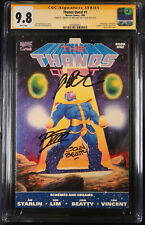 Thanos Quest #1 CGC SS 9.8 - Triple Signed John Beatty, Ron Lim, Jim Starlin picture