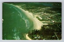 Sarasota FL-Florida, Snow White Sands Of Crescent Beach, Vintage c1962 Postcard picture