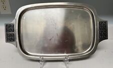 VTG Mid Century MCM Serving Tray Stainless Steel Rogers Insilco Nordic Style picture
