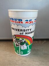 RARE Vintage 1989 University of Hawaii Football & Michigan State Plastic Cup picture
