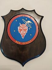 Vintage USAF Plaque Red Devils Squadron 431 Shield  picture