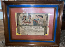 VTG 1924 First Methodist Episcopal Sunday School  Junior Dept. Award Certificate picture