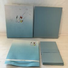 Hallmark Vintage Snoopy 1965 Stationary Set Blue Almost Complete picture