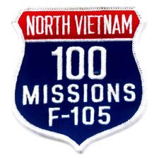 Vintage US Air Force North Vietnam 100 Missions, F-105 Patch picture