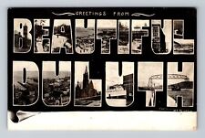 Duluth MN-Minnesota, LARGE LETTER Greetings, Antique, Vintage Postcard picture