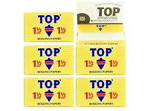 AUHTENTIC 11/2 Top Fine Gummed Cigarette Rolling Papers 6 Booklets picture