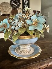 Vintage  Gorham Fleurs Des Siecles Jane Hutcheson Floral Basket Arrangement picture