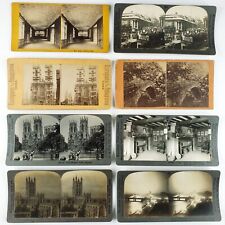 British Stereoview Lot of London York Gloucester Stratford-on-Avon England D2013 picture
