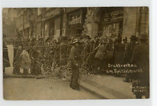 Barbed Wire, Soldiers, Spittelmarkt, Berlin, Germany RPPC vintage postcard picture