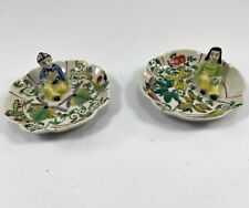 Small  Occupied Japan Decorative Plates Japanese Man and Woman Sitting picture