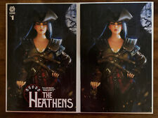 ✨THE HEATHENS #1 - REPIN Trade & Virgin Set of 2 - CULLEN BUNN - Aftershock -NM+ picture