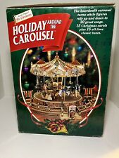 Vintage 1997 Mr Christmas Holiday Around The Carousel W/ 30 Sings *Works Perfect picture