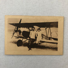 LMB La Magneto Belge Motor Advertising Card Aviation Pilot Miss Edy Ruth picture
