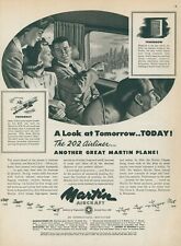 1948 Martin Aircraft MB 2-0-2 Aerial View City Out Window Vintage Print Ad C5 picture