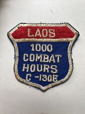 Guaranteed Original Vietnam War Thai Made USAF 1000 Laos Missions C-130 E Patch picture