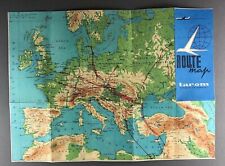 TAROM ROMANIAN AIR TRANSPORT VINTAGE AIRLINE ROUTE MAP  picture