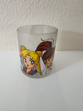 Sailor moon Usagi Serena Makoto Lita glass cup Cosmo Vintage 90s picture