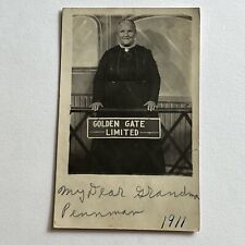 Antique RPPC Real Photograph Postcard Lovely Woman Golden Gate San Francisco CA picture