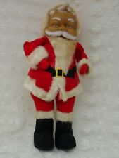Vintage Felt Christmas Rubber Faced Santa picture