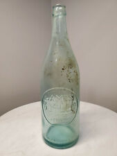 JAMES BUTLER Choice Groceries 28 Oz Blue Tinged Bottle C. 1882 New York Merchant picture