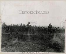 1918 Press Photo 28th Division Soldiers on Line in France During World War I picture