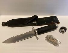 Ohrid Bratstvo Yugoslavia Survival Knife with survival kit in handle. picture