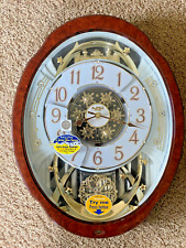 Rhythm Clocks Woodgrain Marvelous Magic Motion Clock 4MH412 picture