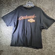 Harley Davidson Men's 2XL Short Sleeve Shirt Deadwood, South Dakota Black picture