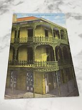 Famous Lace Grillwork New Orleans Louisiana Linen Postcard EC Kropp C 1940s picture