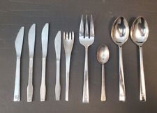 Eastern Airlines Lot Of 9 Vintage Stainless Silverware Flatware Server picture
