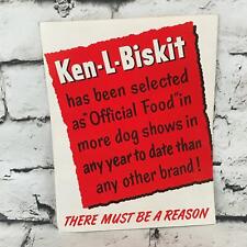 Vintage Ken-L-Biskit Large Folding Print Ad Dog Show Pedigree Advertising Paper picture