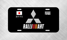 Mitsubishi RalliArt Japan JDM Drift License Plate Auto Car Tag   picture