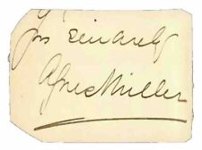 RARE “2nd Dragoon Regimen” Alfred Douglas Miller Clipped Signature picture