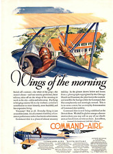 1929 Print Ad Command-Aire Wings of the Morning Airplane Illustration Bi-Plane picture