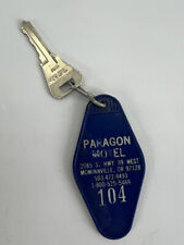 Vintage Hotel Motel Room Key Tag Fob Paragon Motel Mcminnville OR Oregon 70's picture