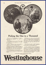 Vintage 1917 WESTINGHOUSE Alternating And Direct Current Motors Print Ad picture