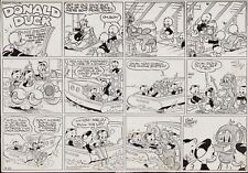 1948 WALT DISNEY DONALD DUCK ORIGINAL COMIC PAGE SUNDAY NEWSPAPER PRODUCTION ART picture