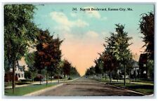 1913 Scarrit Boulevard Street Road Kansas City Missouri Vintage Antique Postcard picture