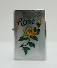 NEW Yellow Rose Wind Proof Lighter picture