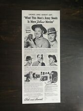 Vintage 1941 Bell & Howell Video Camera Laurel & Hardy Original Ad 422 picture