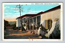 Camulos Ranch CA-California, Ramona's Home, Exterior, c1930, Vintage Postcard picture