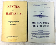VTG 1962 Keynes At Harvard & The New York Prayer Case Booklets picture