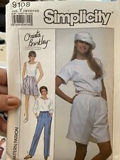 Vintage 1989 Christie Brinkley Simplicity Sewing Pattern 9108 Size 18-22 picture