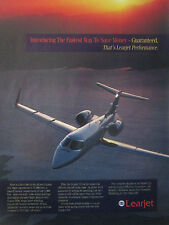 1/1991 PUB BOMBER LEARJET 31A AIRCRAFT BUSINESS JET ORIGINAL AIRCRAFT AD picture