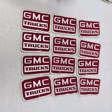 Lot Of 12 Vintage GMC Trucks Small Rectangular Sew On Patches, NOS picture