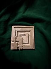 Ennis House Blade Runner Gray Stone Handcrafted 6 inch One Off Tile, Mason Tile picture