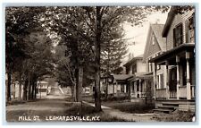 1919 Mill Street Beach Series Leonardsville NY RPPC Photo Posted Postcard picture