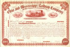 Ohio and Mississippi Railway Co. - Stock Certificate - Specimen Stocks & Bonds picture