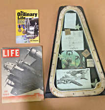 WWII B 17 flying fortress Bombardier Window Shadow Box , 1941 Life Magazine picture